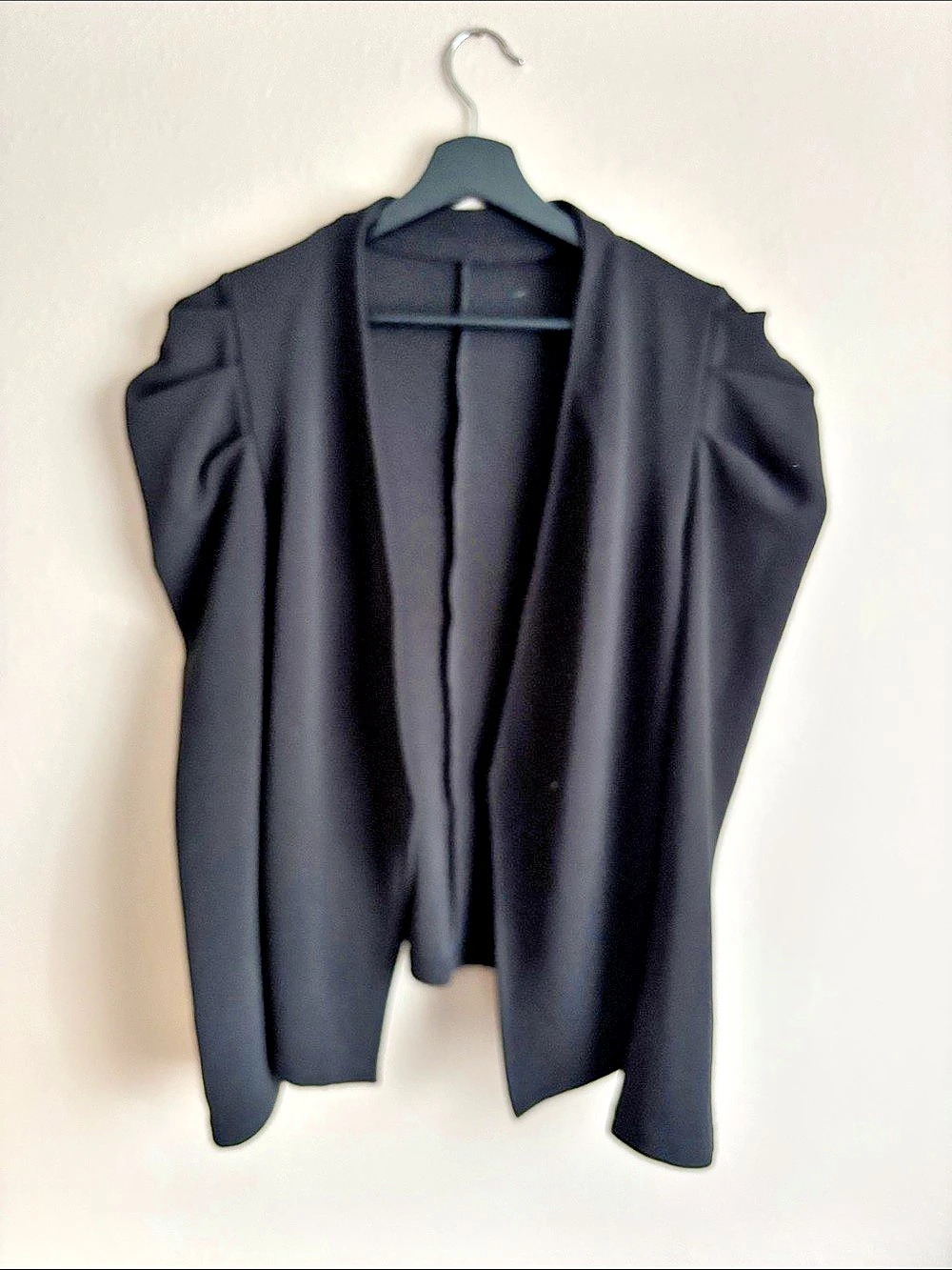 Whimsy Goth Black Draped Blazer Like New